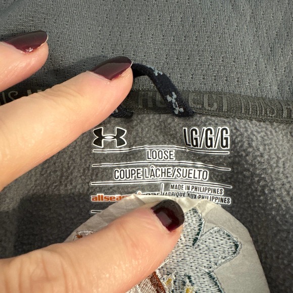 Under Armour Univ of SC Capital One Bowl Grey Full Zip Fleece Lined Jacket Large - Picture 7 of 11